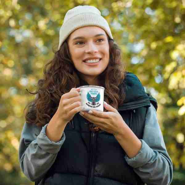 IA Mountain Bike Enamel Mug